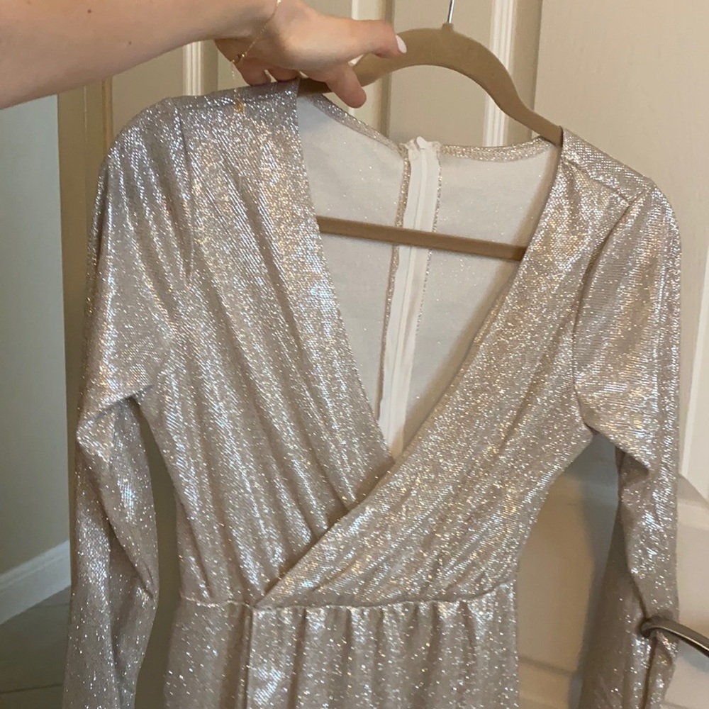 Glitter dress ankle length size small